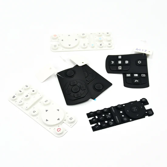 Tastiera P+R conduttiva in gomma siliconica ODM/OEM e pulsante numerico con copertura in plastica